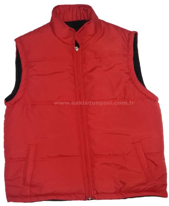 polar yelek kırmızı